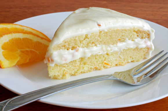 Orange Buttermilk Cake with Orange Cream Cheese Frosting